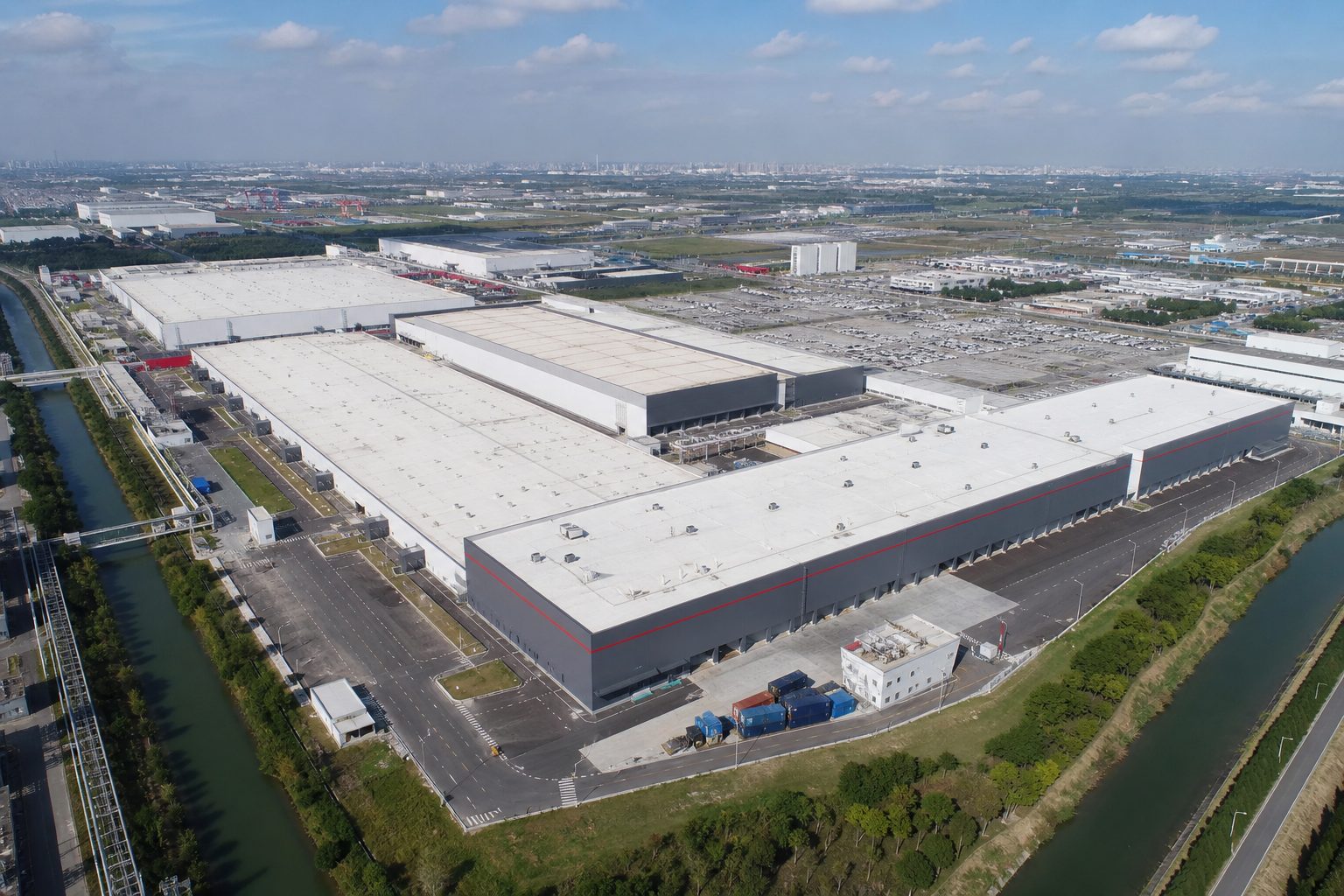 Gigafactory Shanghai aerial